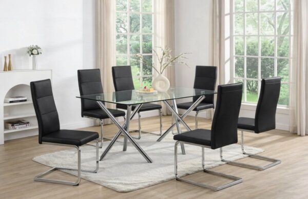 06bfc83f-34a2-45e9-a80c-b5b7b5703faa_orig.jpeg D201 Black - Glass Table + 6 Chairs