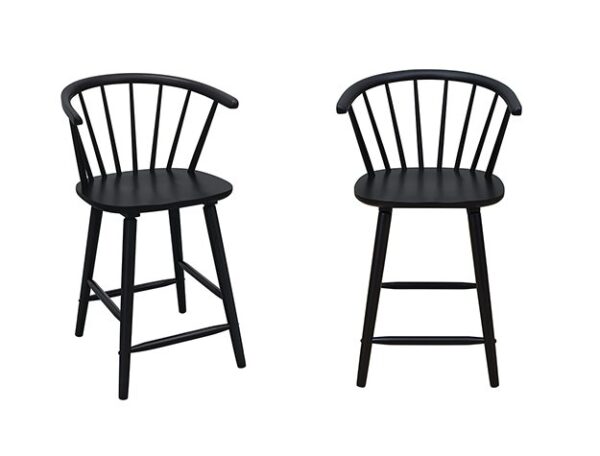 2981BK-24.jpg 2981BK-24 JANNA COUNTER HEIGHT STOOL-BLACK