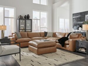 30901-64-46-2-77-65-08-t989-pillow_orig.jpg Ashley 309-01 - 5PC Genuine Leather Sectional Set