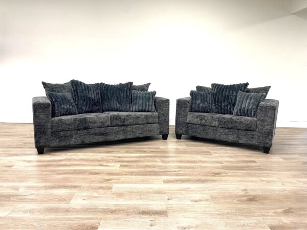 410-2pc-charcoal_orig.jpg 410 - Sofa and Loveseat Set (Charcoal)
