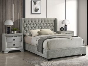 5094LG DAPHNE BED LIGHT GREY