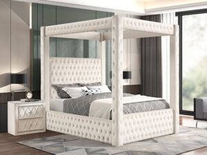 5114IV.jpg 5114IV ANNABELLE CANOPY BED IVORY