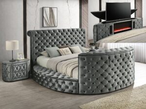 5212GY.jpg 5212GY VOLTARE FIREPLACE/TV LIFT BED GREY
