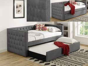 5335GY-SET.jpg 5335GY-SET TRINA GREY DAYBED