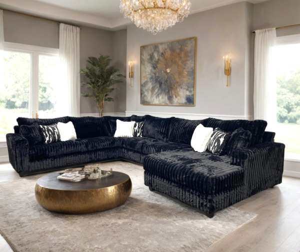 9900-new-1_orig.png 9900 Black - 4PC Oversized Sectional