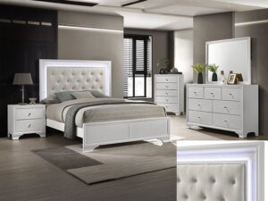 SETB4312 LYSSA BEDROOM OAT/FROST