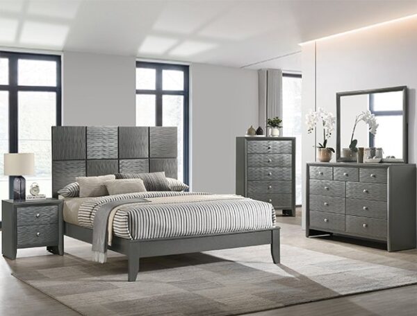 B4715.jpg SETB4715 DENKER GUNMETAL BEDROOM GROUP