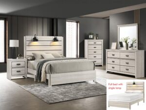 B6810.jpg SETB6810 CARTER BEDROOM GROUP WHITE