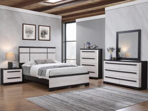 B8162.jpg SETB8162 REMINGTON BEDROOM BLACK/WHITE