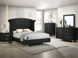 B9265.jpg SETB9265 LUCINDA BEDROOM GROUP BLACK