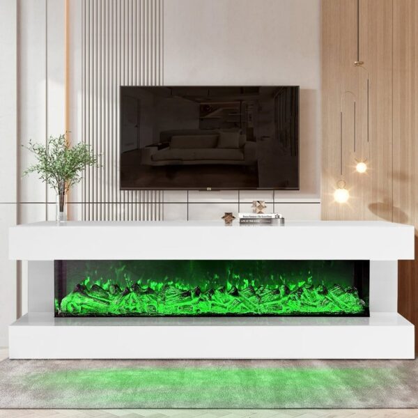 a85_orig.jpg A85 TV STAND W/FIREPLACE (WHITE)