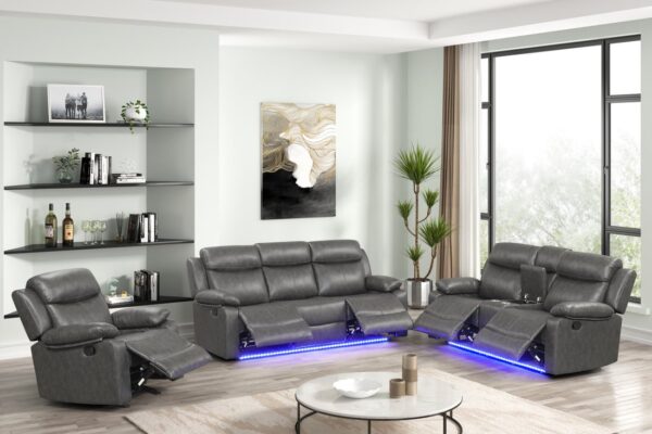 Aiden Gray - 3PC Reclining Set