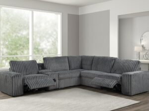 ameliacharcoal-2_orig.jpg Amelia Charcoal Power Reclining Sectional (w/ Bluetooth Speakers)