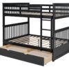 bb32-2_orig-1.jpg BB32 Full/Full Bunk Bed w/Twin Trundle Black