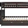 BB50 FULL/FULL Bunk Bed w/Twin Trundle + Staircase Storage
