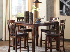 d1010-1_orig.jpg D1010 - Pub Table + 4 Chairs