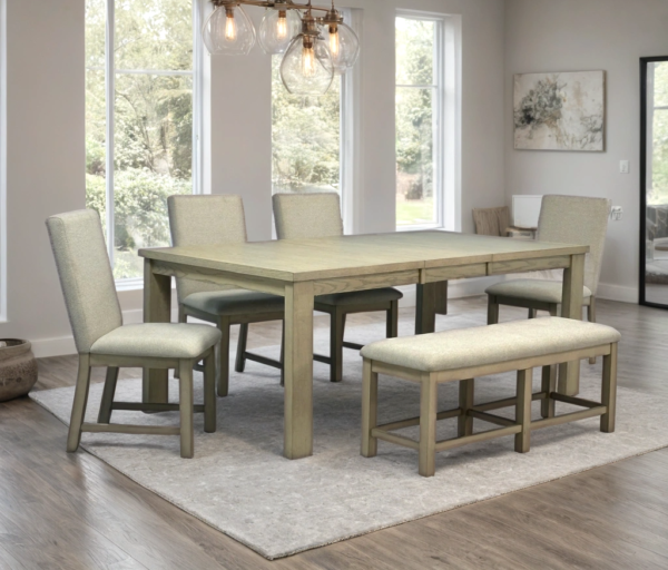 d2700-new_orig.png D2700 Dining Table + 4 Chair + Bench Set
