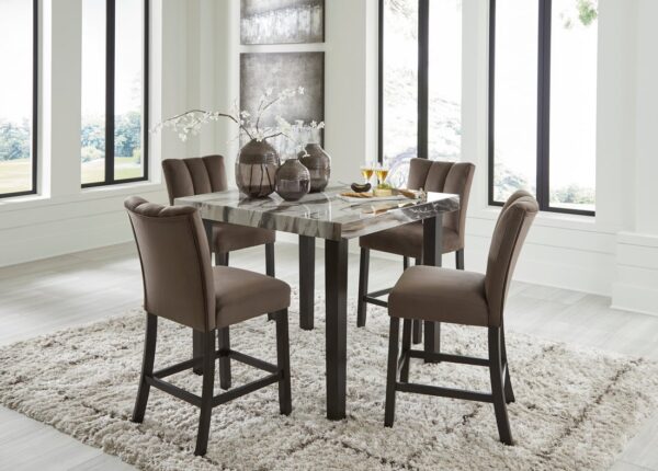 Ashley D581-13 Pub Table & 4 Chairs Set