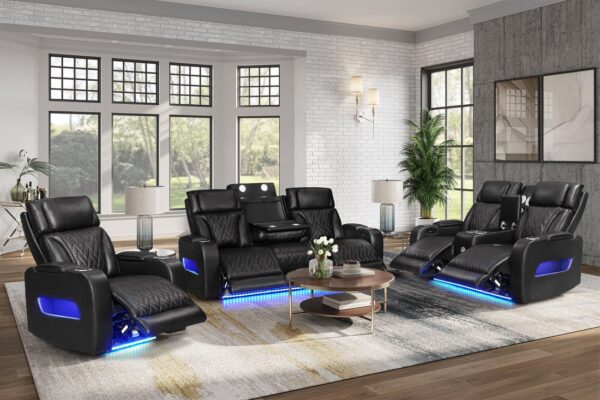 dubai-black-20_orig-2.jpg DUBAI 3PC Black Power Reclining Set