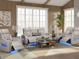DUBAI 3PC Sand Power Reclining Set