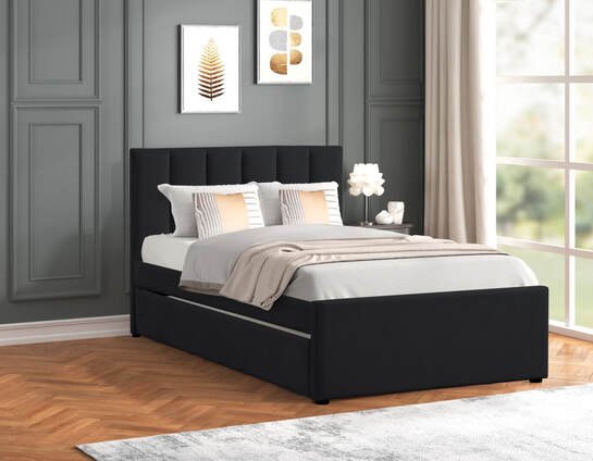 f94b3377-14e6-4356-b5f3-4790a532a309-1.jpg MAYA - Black Twin, Full Platform Bed w/ Trundle