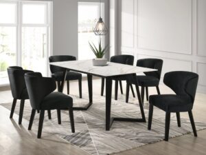 hamiltonwhiteblack_orig.jpg Hamilton Black Dining Table + 6 Chair Set