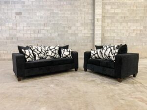 img-0840_orig.jpg 110 - Black Sofa & Loveseat Set