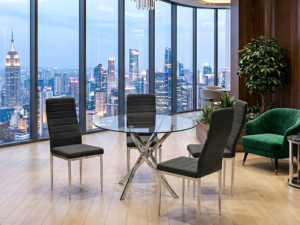 img-7687.png D106 - Black - Glass Table + 4 Chairs