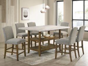 lola-pub-set-2_orig.jpg Lola20 - (GENUINE MARBLE) Table & 6-Chairs