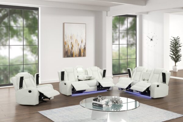 luz-white-set-1_orig.jpg Luz White - 3PC Reclining Set