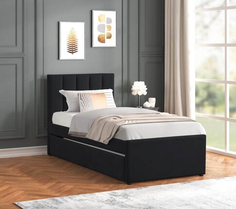 maya-black-1-1.jpg MAYA - Black Twin, Full Platform Bed w/ Trundle