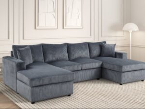 terasagray2.jpg Terasa - Gray Double Chaise Sectional