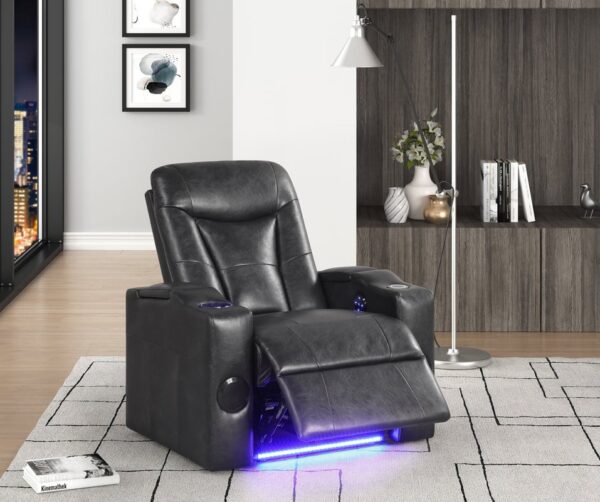topgun2black-1_orig.jpg TOPGUN2 Black - Power Recliner (Bluetooth Speaker + Led Light)