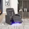 TOPGUN2 Dark Gray - Power Recliner (Bluetooth Speaker + Led Light)