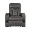 TOPGUN2 Dark Gray - Power Recliner (Bluetooth Speaker + Led Light)