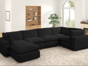 xl-cloudblack2-1.jpg XLCLOUD BLACK2 Sectional + Ottoman Set